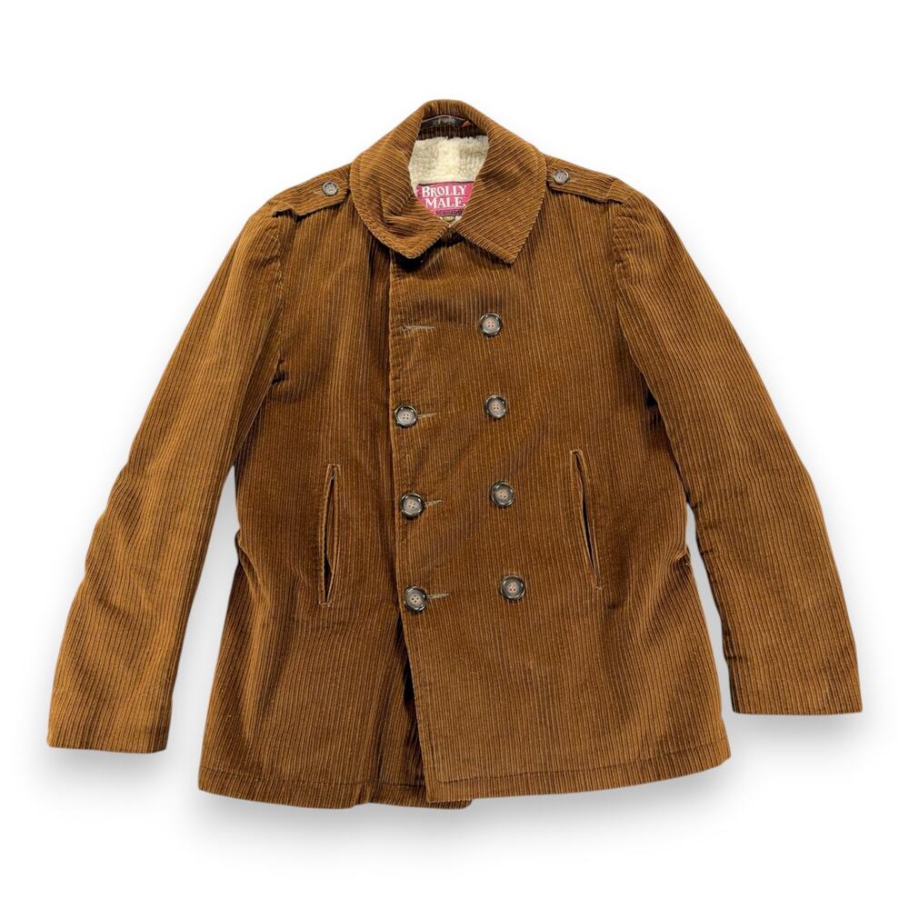 Vintage McGregor Jacket Adult Large Brown Corduroy Sherpa Lined Union USA 70s